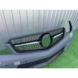 Купити Передня решітка Diamond Black для Mercedes C-class W204 2007-2015рр