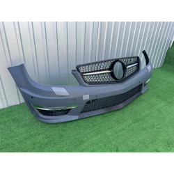 Купити Передня решітка Diamond Black для Mercedes C-class W204 2007-2015рр