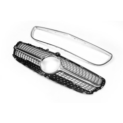 Купить Передняя решетка с рамкой 2014-2018 (Diamond Silver) для Mercedes CLS C218