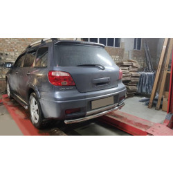 Купити Задня дуга AK002/2 (нерж) для Mitsubishi Outlander 2001-2006 рр