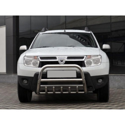Купити Кенгурятник без напису QT006 (нерж.) для Renault Duster 2008-2017 рр