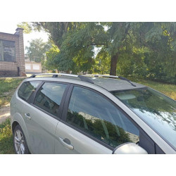 Купити Алюмінієві рейлінги (Caravan, хром) для Ford Focus II 2008-2011 рр