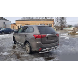 Купити Задня дуга AK004-2 (нерж) для Mitsubishi Outlander 2012-2021 рр