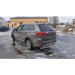 Купити Задня дуга AK004-2 (нерж) для Mitsubishi Outlander 2012-2021 рр