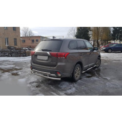Купити Задня дуга AK004-2 (нерж) для Mitsubishi Outlander 2012-2021 рр