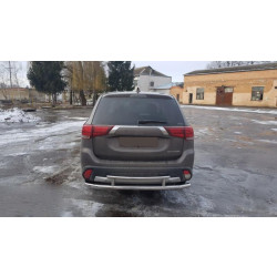 Купити Задня дуга AK004-2 (нерж) для Mitsubishi Outlander 2012-2021 рр