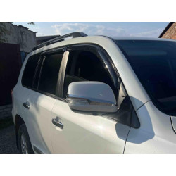 Купити Смужки на дзеркала (2 шт, хром) для Toyota Land Cruiser Prado 150