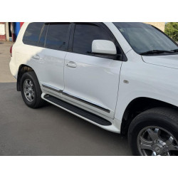 Купить Комплект дверных молдингов (2008-2016) Белый цвет для Toyota Land Cruiser 200