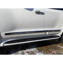 Купить Комплект дверных молдингов (2008-2016) Белый цвет для Toyota Land Cruiser 200