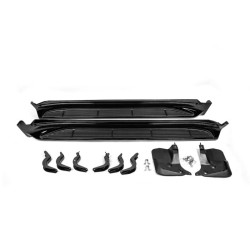 Купити Бокові пороги (2015-2021) Чорний колір для Toyota Land Cruiser 200