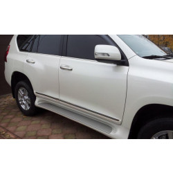 Купити Молдинг дверей (дизайн 2013-2017) Білий колір для Toyota Land Cruiser Prado 150