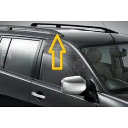 Купити Рейлінги Хром турецький дизайн (2 шт) для Mitsubishi Pajero Wagon IV