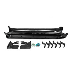 Купити Бокові пороги з LED (дизайн 2015-2020) Чорний колір для Toyota Land Cruiser 200