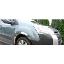 Купить Накладки на арки (4 шт, нерж) XTR, 2 боковые двери, нержавейка для Peugeot Partner Tepee 2008-2018 гг