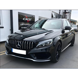 Купити Передня решітка Panamericana GT (для Avantgarde/AMG-Line/C43 AMG) 2018-2025, без камери для Mercedes C-сlass W205 рр