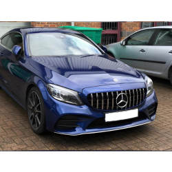 Купити Передня решітка Panamericana GT (для Avantgarde/AMG-Line/C43 AMG) 2018-2025, без камери для Mercedes C-сlass W205 рр