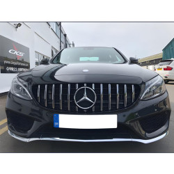 Купити Передня решітка Panamericana GT (для Avantgarde/AMG-Line/C43 AMG) 2018-2025, без камери для Mercedes C-сlass W205 рр