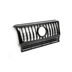 Купити Передня решітка (GT, з хром смужками) Чорна з хром смужками для Mercedes G сlass W463 1990-2018рр
