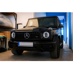 Купити Передня решітка (GT Panamericana, без хрому) Повністю чорна для Mercedes G сlass W463 1990-2018рр