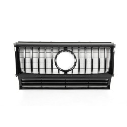 Купить Передняя решетка (GT, с хром полосками) Белая с хром полосками для Mercedes G сlass W463 1990-2018 гг