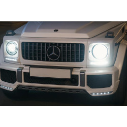 Купить Передняя решетка (GT Panamericana, без хрома) Полностью белая для Mercedes G сlass W463 1990-2018 гг