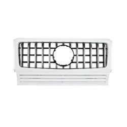 Купить Передняя решетка (GT Panamericana, без хрома) Полностью белая для Mercedes G сlass W463 1990-2018 гг