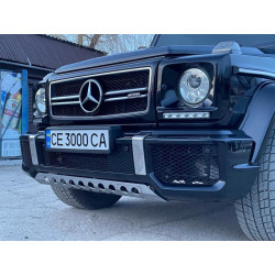 Купити Передній бампер AMG G63/G65 (в зборі) G65 (чорна сітка) для Mercedes G сlass W463 1990-2018рр