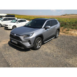 Купить Боковые пороги Fullmond (2 шт., алюминий) для Toyota Rav 4 2019- гг
