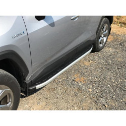 Купить Боковые пороги Fullmond (2 шт., алюминий) для Toyota Rav 4 2019- гг