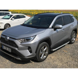 Купить Боковые пороги Fullmond (2 шт., алюминий) для Toyota Rav 4 2019- гг
