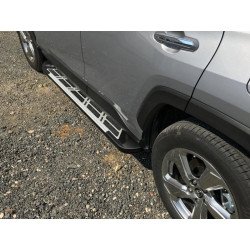 Купити Бокові пороги Sunrise (2 шт., алюміній) для Toyota Rav 4 2019- рр