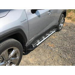 Купити Бокові пороги Sunrise (2 шт., алюміній) для Toyota Rav 4 2019- рр