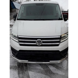 Купити Передній захист ST085 (нерж) для Volkswagen Crafter 2016- рр