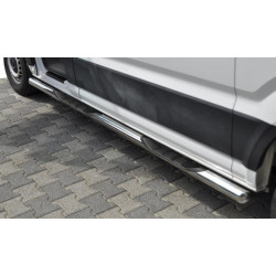 Купити Бічні труби (2 шт., нерж) d70, середня база для Volkswagen Crafter 2016- рр