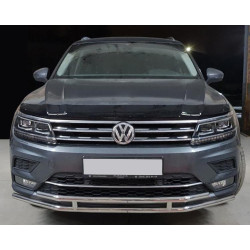 Купити Передній захист ST016 (нерж) для Volkswagen Tiguan 2016-2023 рр