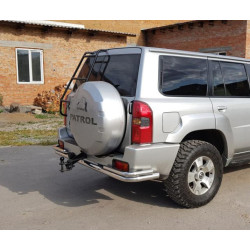 Купити Задня дуга AK005-3 (нерж) для Nissan Patrol Y61 1997-2011 рр