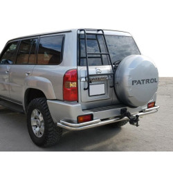 Купити Задня дуга AK005-3 (нерж) для Nissan Patrol Y61 1997-2011 рр