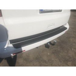 Купити Накладка на задній бампер із загином (ABS-пластик) Матова для Volkswagen T5 Multivan 2003-2010 рр