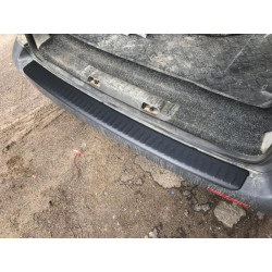 Купити Накладка на задній бампер із загином (ABS-пластик) Матова для Volkswagen T5 Multivan 2003-2010 рр