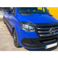 Купити Бокові пороги Maya Red (2 шт., алюміній) Long/ExtraLong для Mercedes Sprinter W907/W910 2018- рр