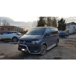 Купить Кенгурятник с усами WT004-ST (нерж) для Volkswagen T6