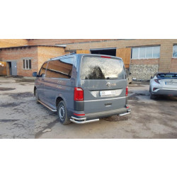 Купить Задние уголки AK003-Double (2 шт, нерж) для Volkswagen T6