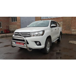 Купить Кенгурятник WT007 (нерж) для Toyota Hilux 2015- гг