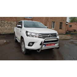 Купить Кенгурятник WT007 (нерж) для Toyota Hilux 2015- гг