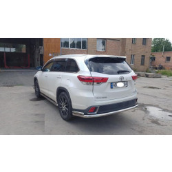 Купить Задняя защита AK005-2 (2 шт, нерж) для Toyota Highlander 2013-2019 гг