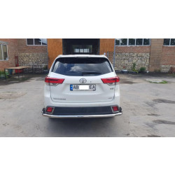 Купить Задняя защита AK005-2 (2 шт, нерж) для Toyota Highlander 2013-2019 гг