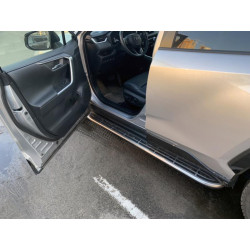 Купити Бокові пороги OEM V1A (2 шт, алюміній) для Toyota Rav 4 2019- рр