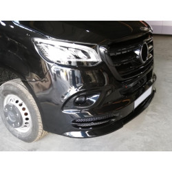 Купити Накладка на передній бампер V3 (під фарбування) для Mercedes Sprinter W907/W910 2018- рр