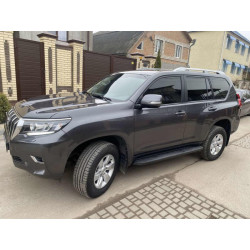 Купить Рейлинги оригинальный дизайн (Серые, 2 шт) для Toyota Land Cruiser Prado 150
