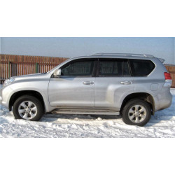 Купить Рейлинги оригинальный дизайн (Серые, 2 шт) для Toyota Land Cruiser Prado 150